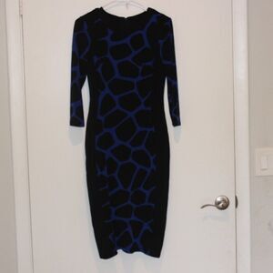 Maggy London Long sleeve Print maxi dress Women  Size 4